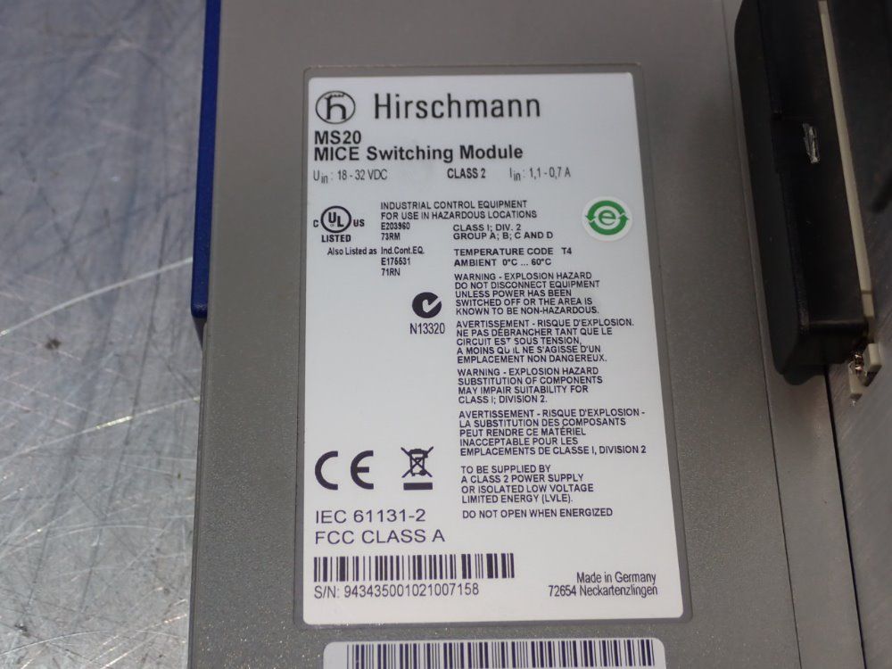 Hirschmann Mice Switching Module - Ms20-0800saaehh03.1.02