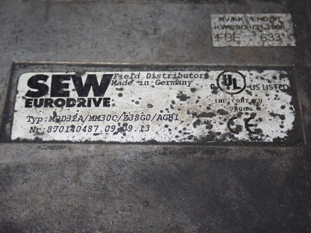 Sew Eurodrive Frequency Inverter - Mqd32a/mm30c/z38g0/agb1