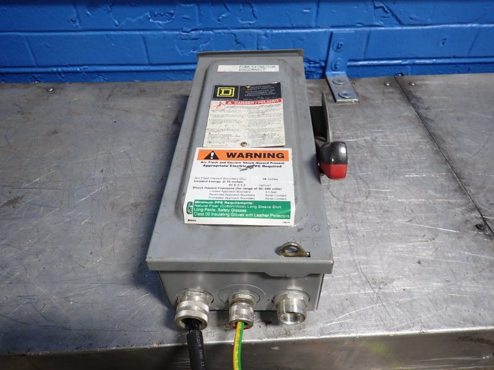 Square D 30 Amps Non-fusible Disconnect - Hu361rb