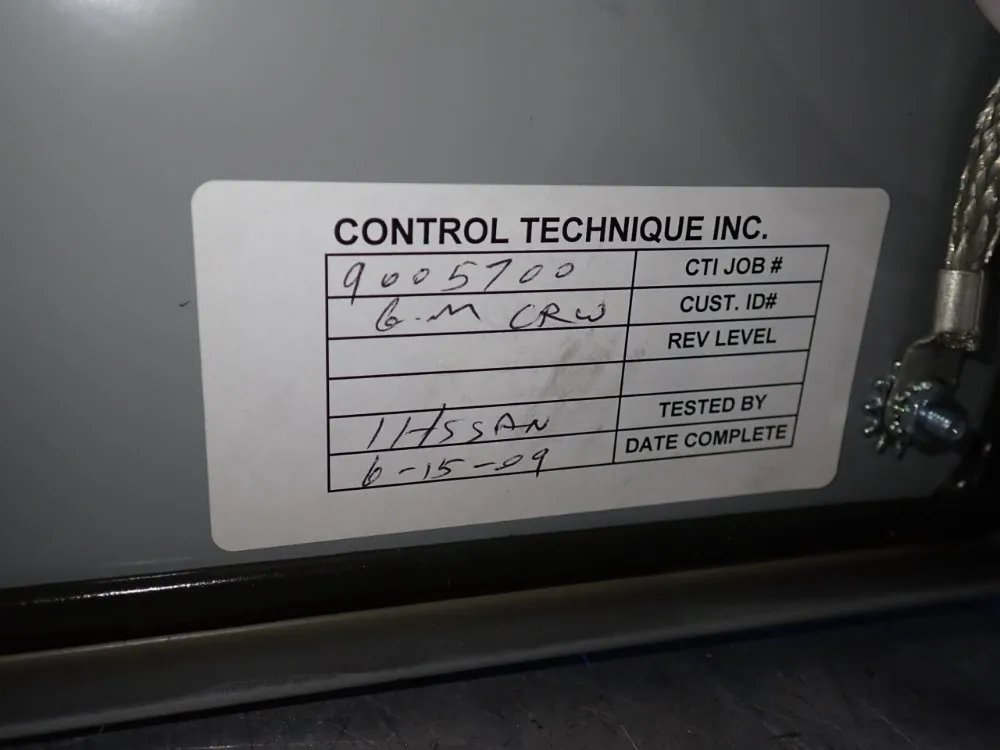 Control Technique Inc Control Panel