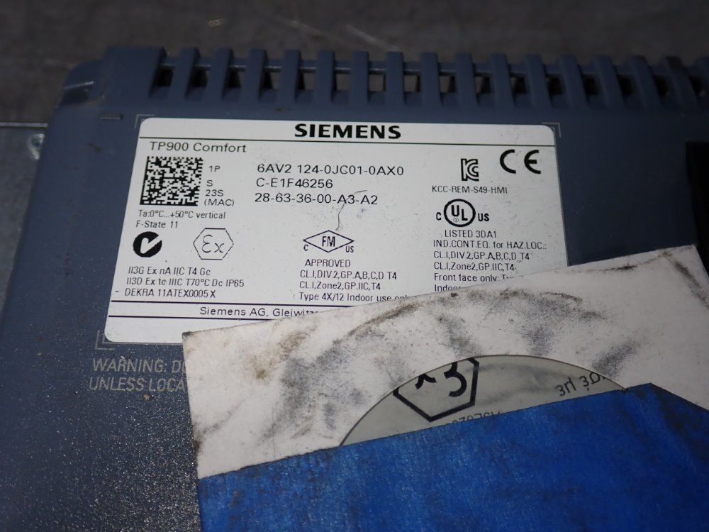 Siemens Control Panel - Tp900