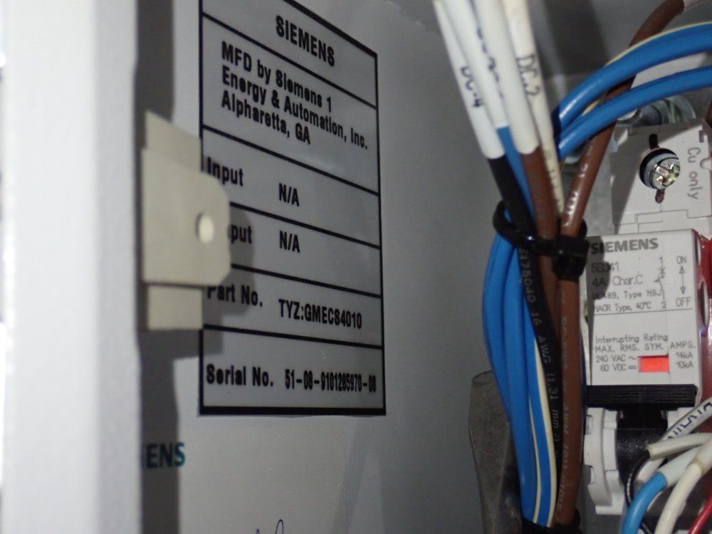 Siemens Control Panel - Gmecs4010