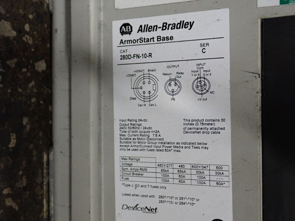 Allen-bradley Control Module - 280d-f127-10c-grw-3-p1
