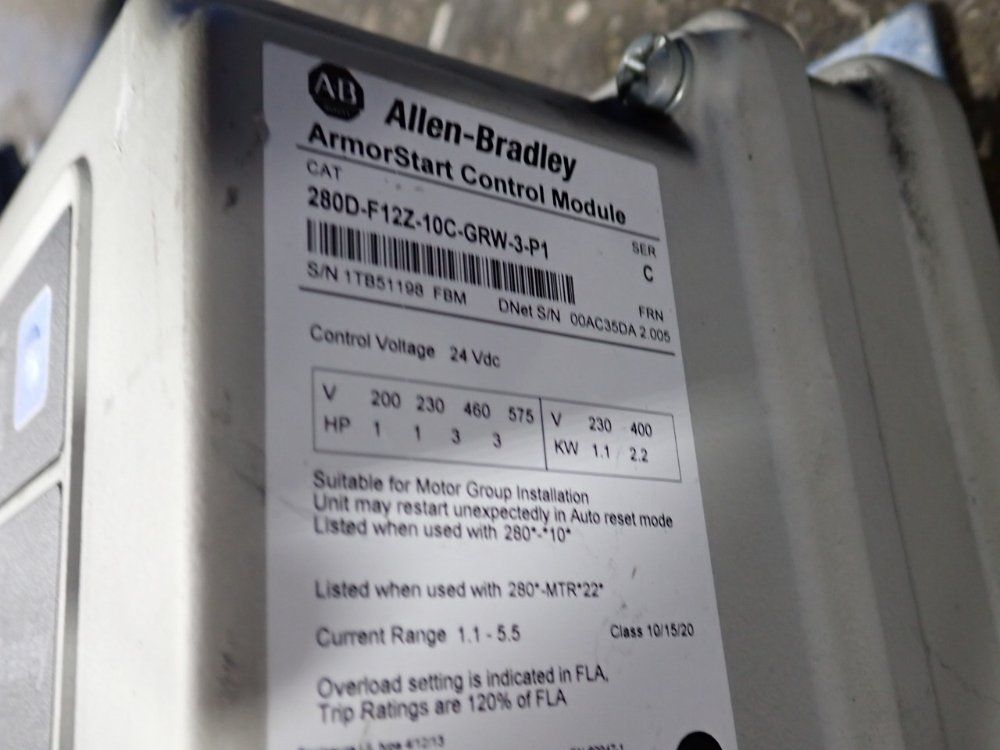 Allen-bradley Control Module - 280d-f127-10c-grw-3-p1