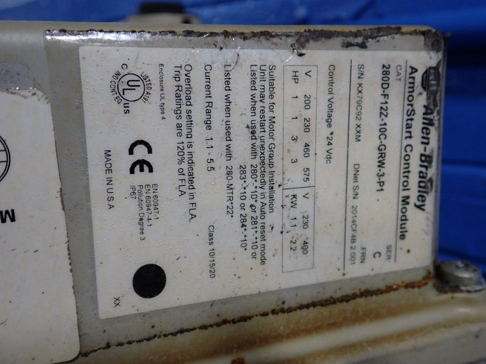 Allen-bradley Control Module - 280d-f127-10c-grw-3-p1