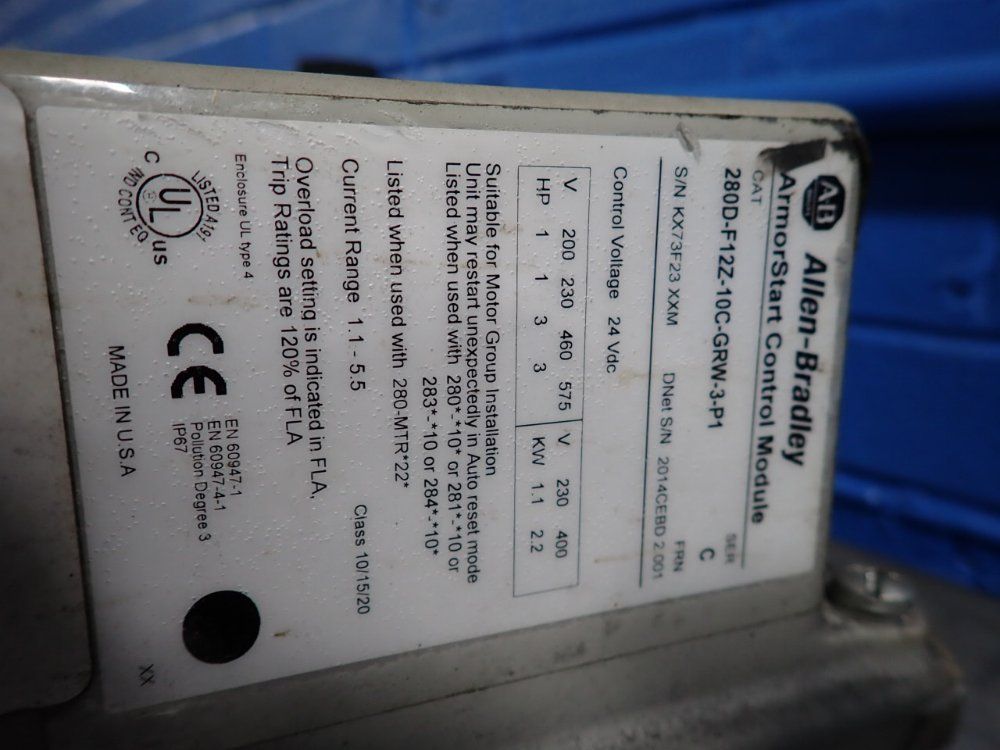 Allen-bradley Control Module - 280d-f127-10c-grw-3-p1