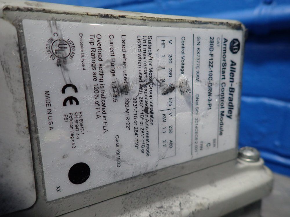 Allen-bradley Control Module - 280d-f127-10c-grw-3-p1