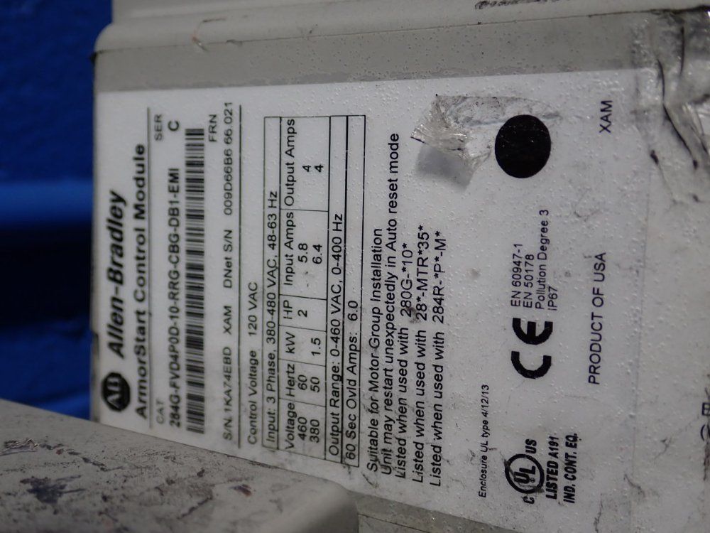 Allen-bradley Control Module - 284g-fvd7p6d-rrg-cbg-dbi-emi