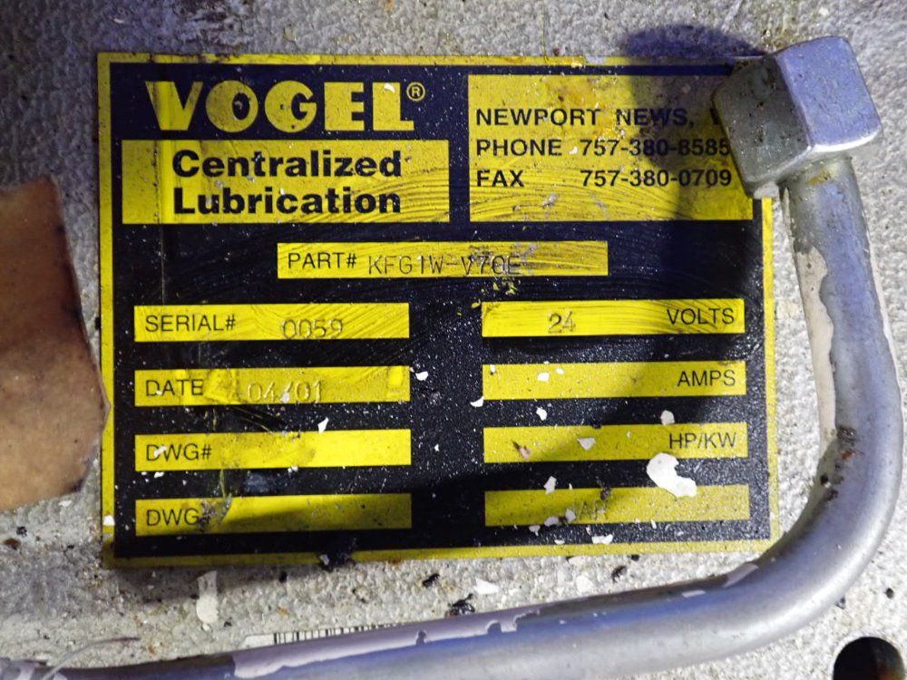 Vogel Centralized Lubrication System - Kfg-iw-v70e