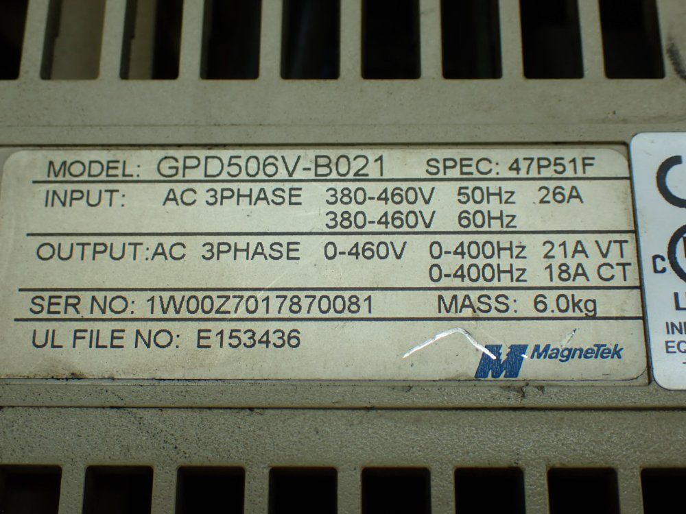 Magnetek Servo Drive - Gpd506v-b021