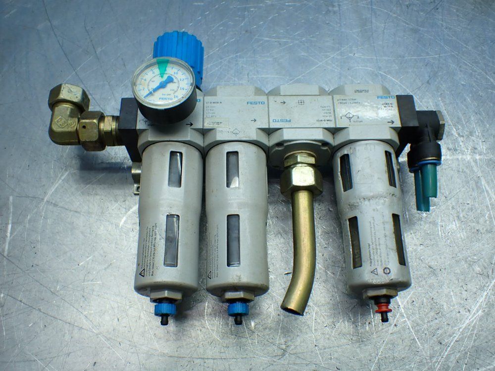 Festo 3pcs Pneumatic Assembly Lot