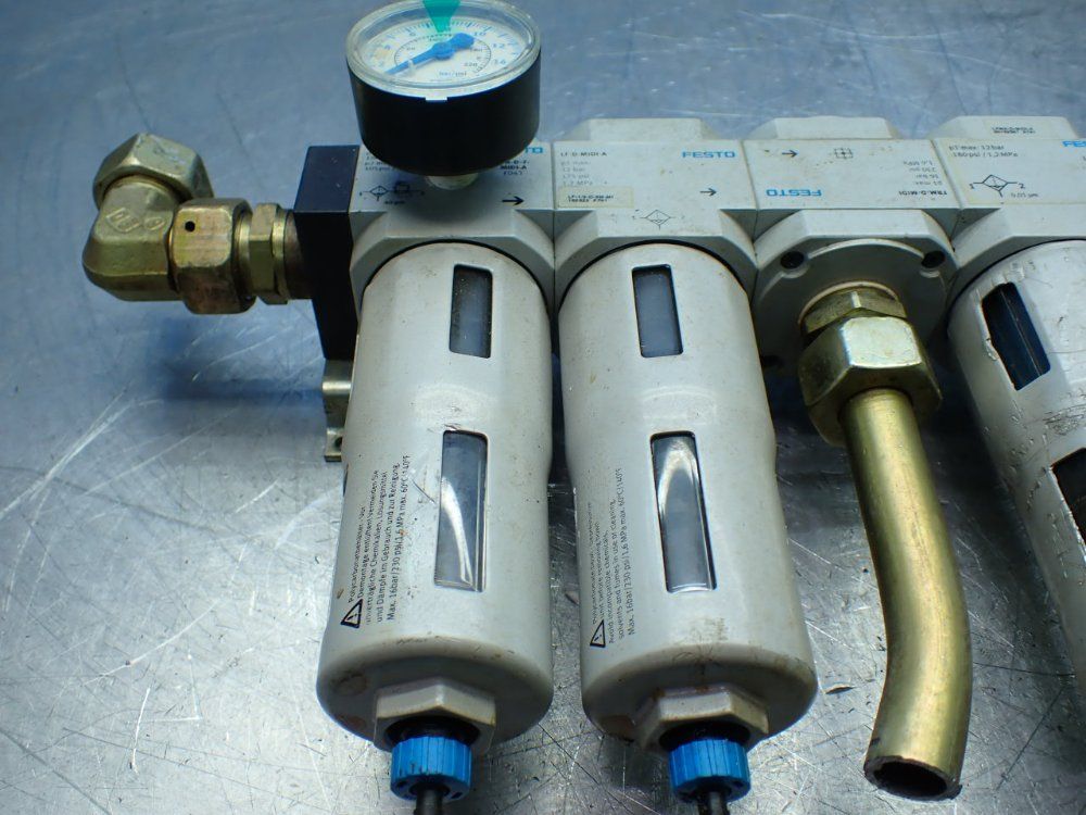 Festo 3pcs Pneumatic Assembly Lot