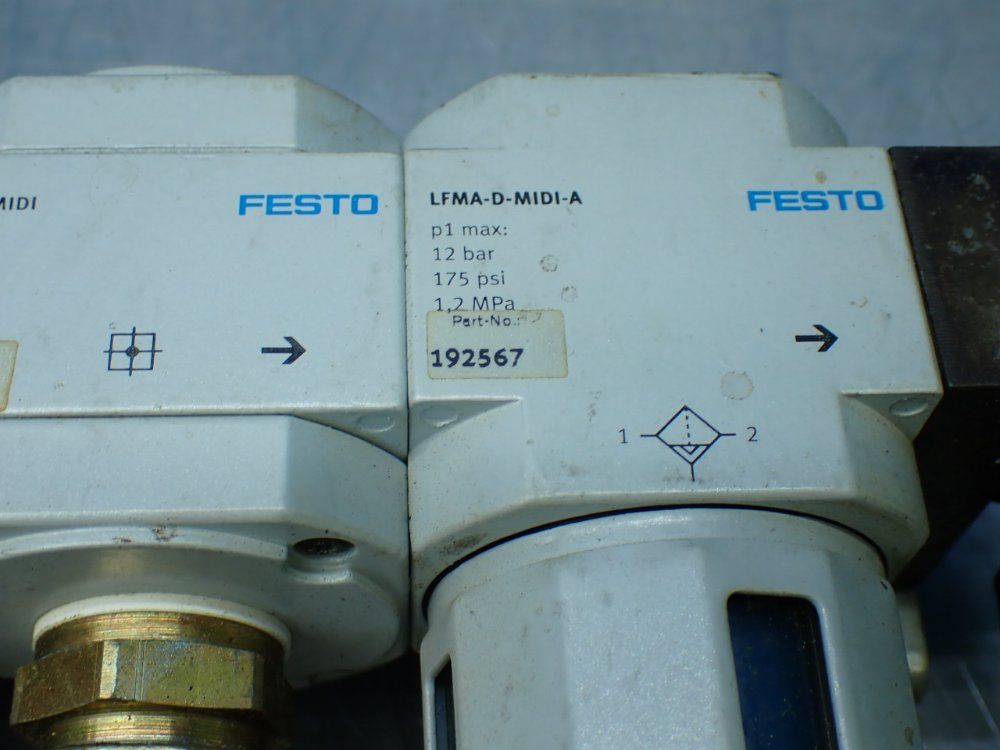 Festo 3pcs Pneumatic Assembly Lot