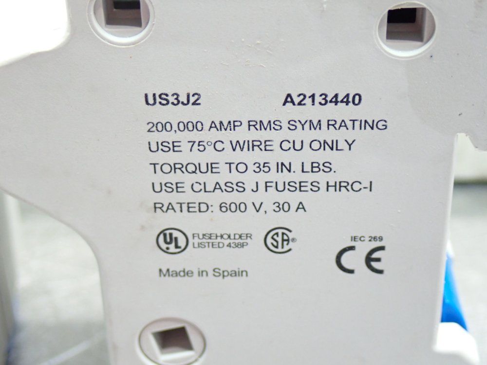 Ferraz Shawmut Ultrasafe Class-j Fuseholder, 3pcs - Us3j2