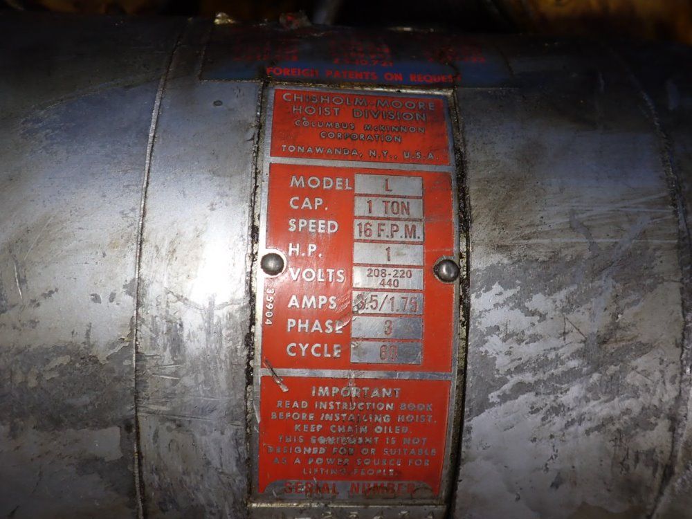 Cm 1 Ton Electric Chain Hoist - L
