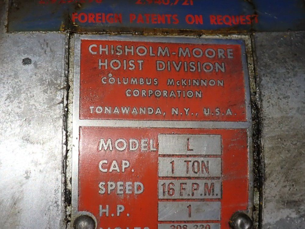 Cm 1 Ton Electric Chain Hoist - L