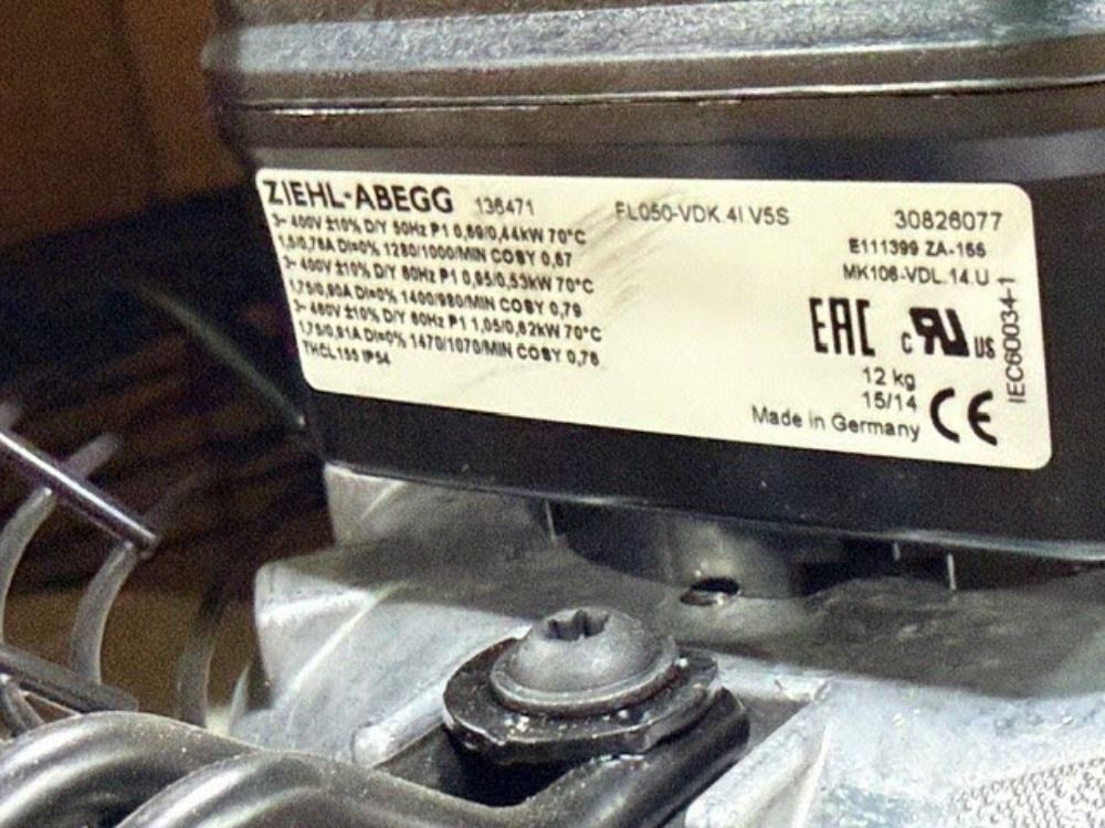 Ziehl-abegg 20" Fan - 4518204208e