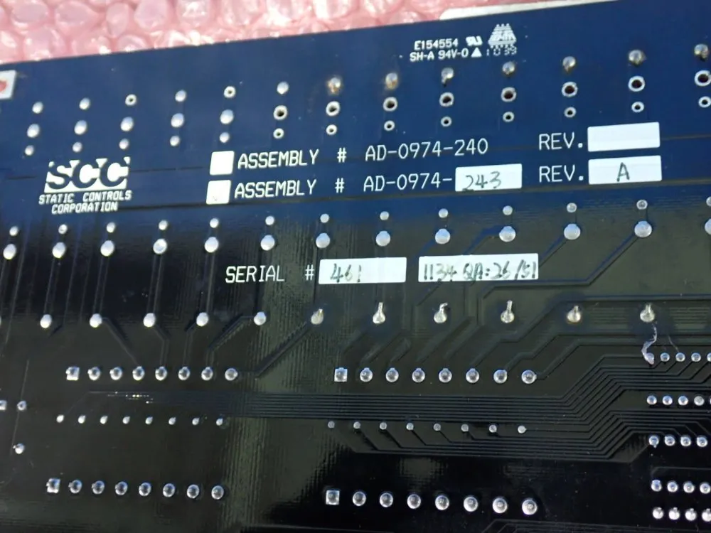 Static Controls Corp Printed Circuit Board - Ad-0974-243