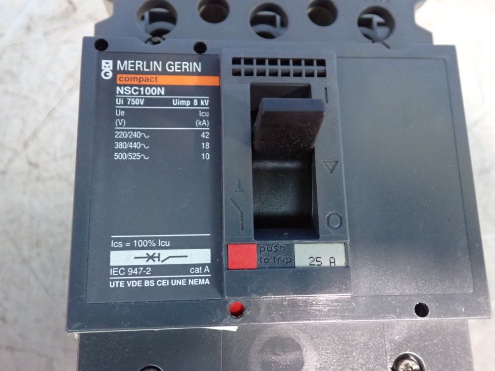 Merlin Gerin 75 Hp Compact Ns Circuit Breaker - Nsc100n