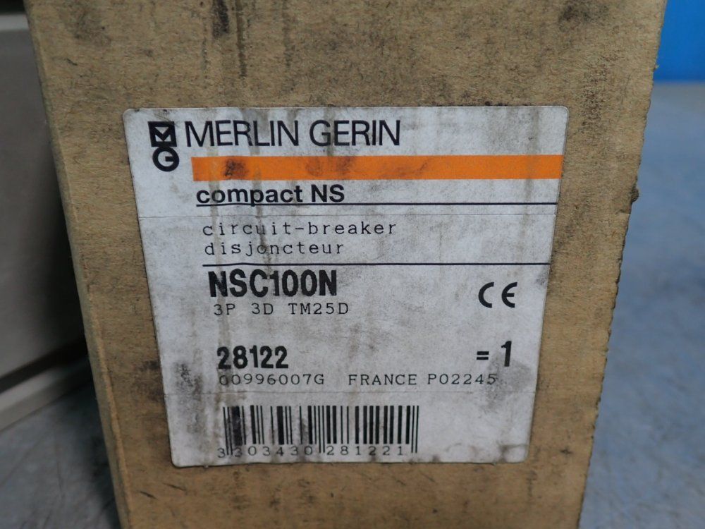Merlin Gerin 75 Hp Compact Ns Circuit Breaker - Nsc100n