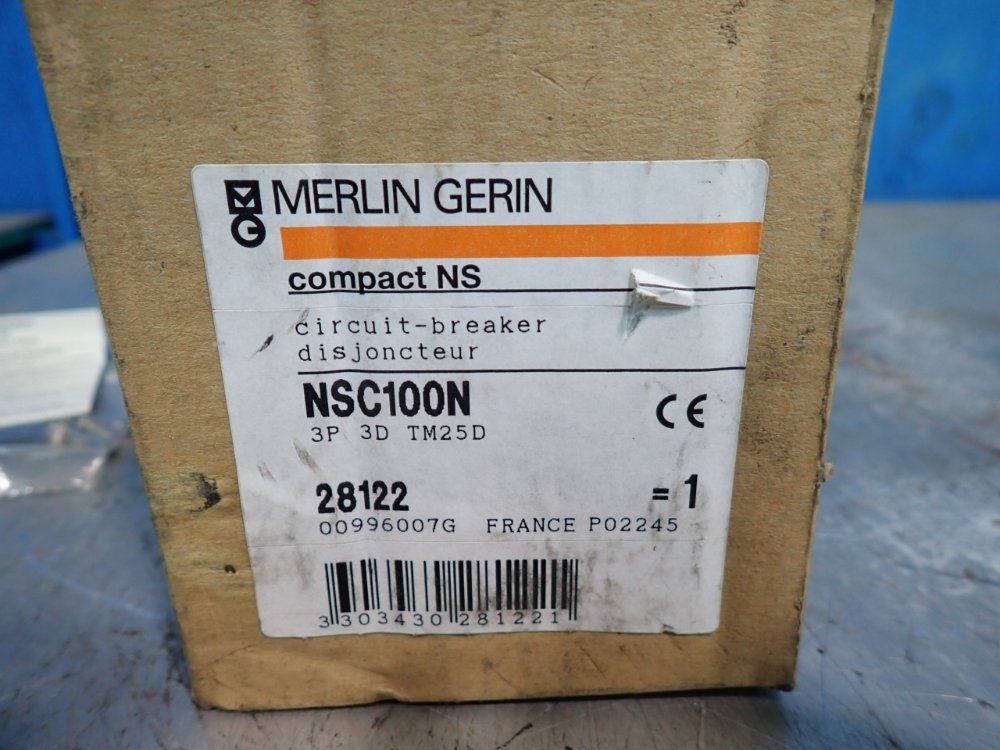 Merlin Gerin 100 Hp Compact Ns Circuit Breaker - Nsc100n