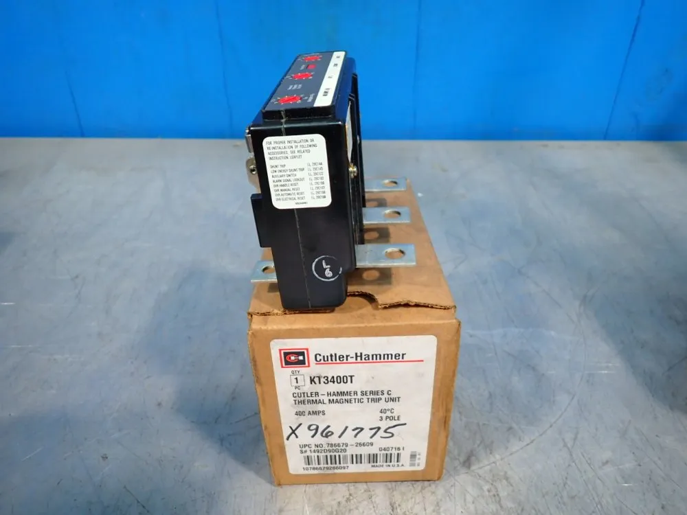 Cutler-hammer Series C Thermal Magnetic Trip Unit - Kt3400t