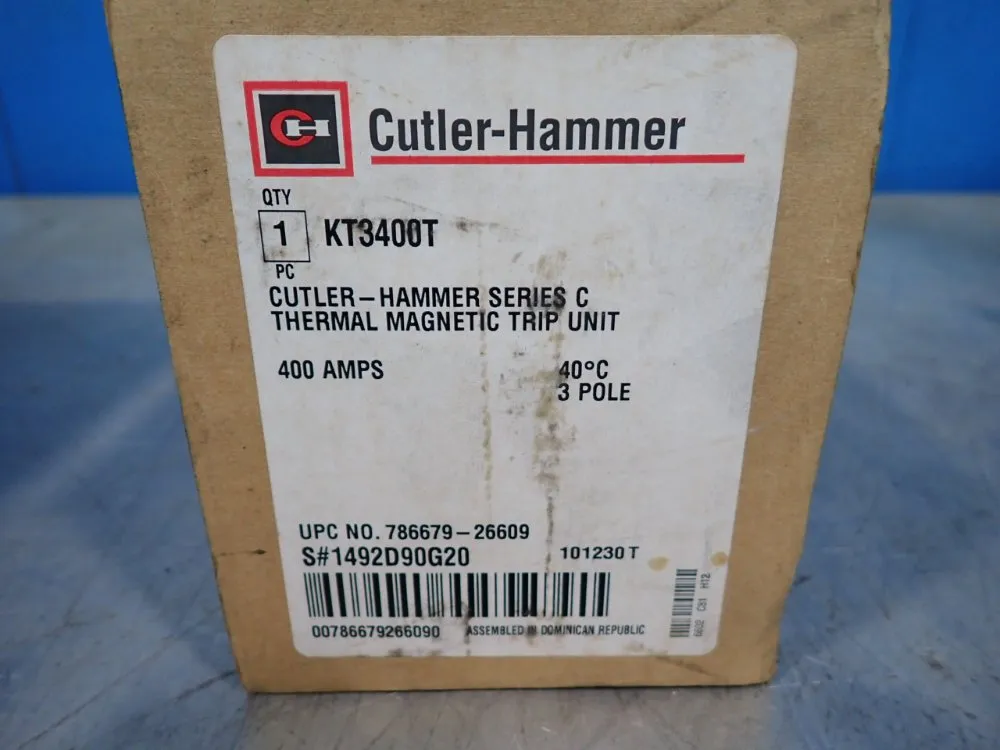 Cutler-hammer Series C Thermal Magnetic Trip Unit - Kt3400t
