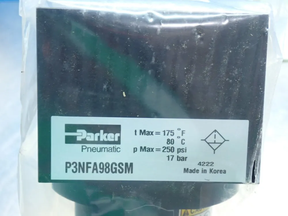 Parker P3nf-series Current Engineering Level Coalescing Filter - P3nfa98gsm