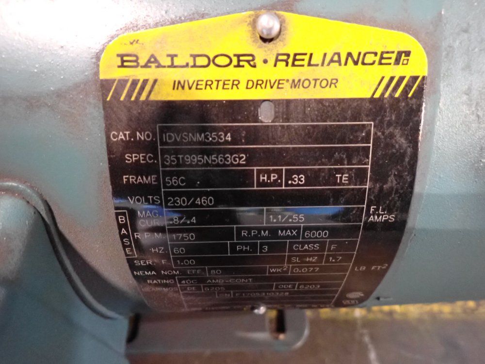 Baldor .33 Hp Inverter Drive Motor - Idvsnm3534
