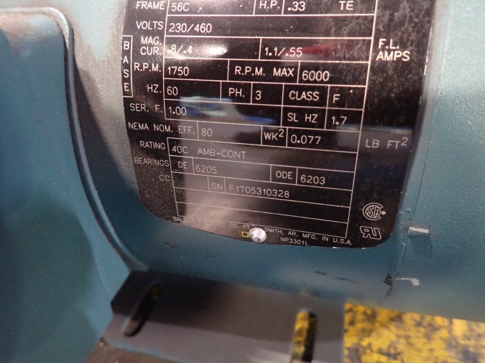 Baldor .33 Hp Inverter Drive Motor - Idvsnm3534