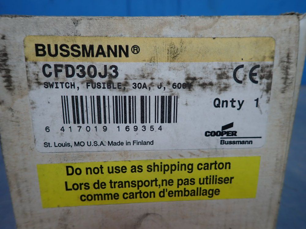 Bussman Disconnect Switch - Cfd30j3