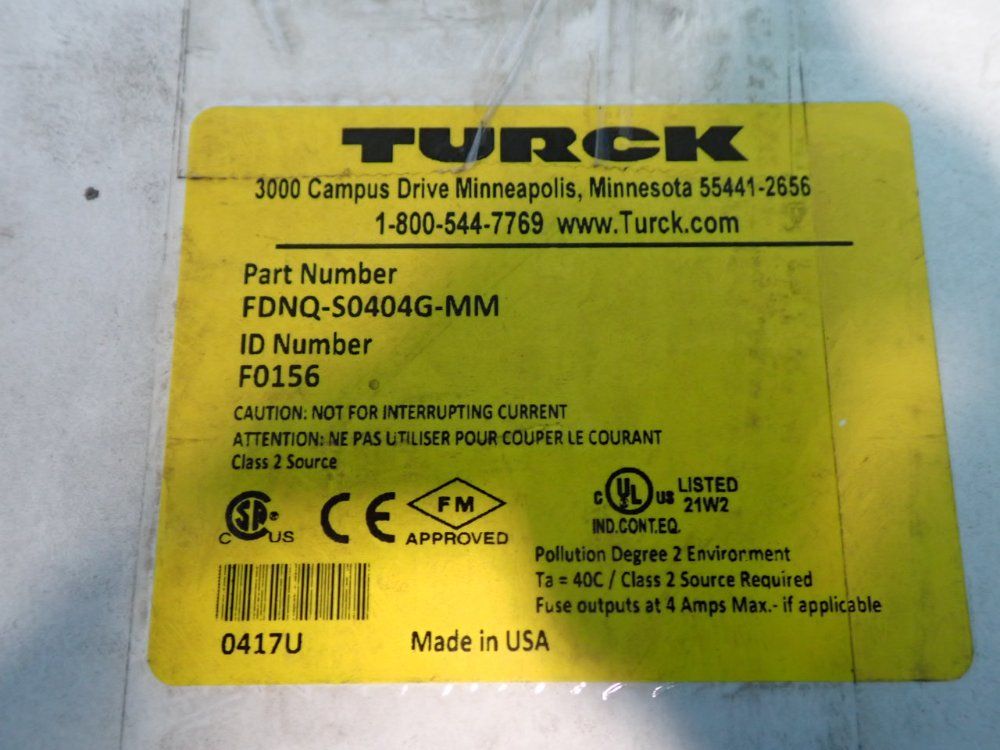 Turck I/o Module - Fdnq-s0404g-mm