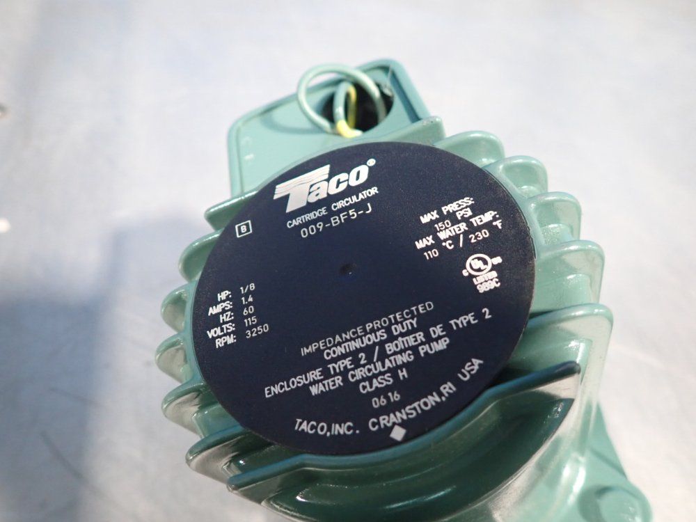 Taco 150 Psi Cartridge Circulator - 009-bf5-j