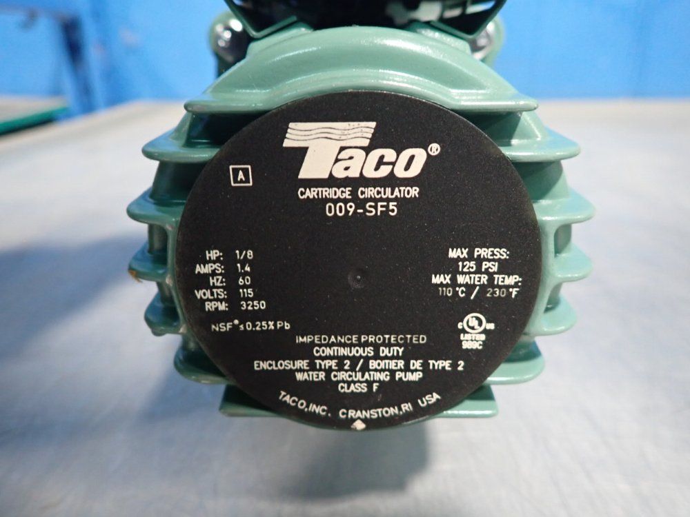 Taco 125 Psi Cartridge Circulator - 009-sf5