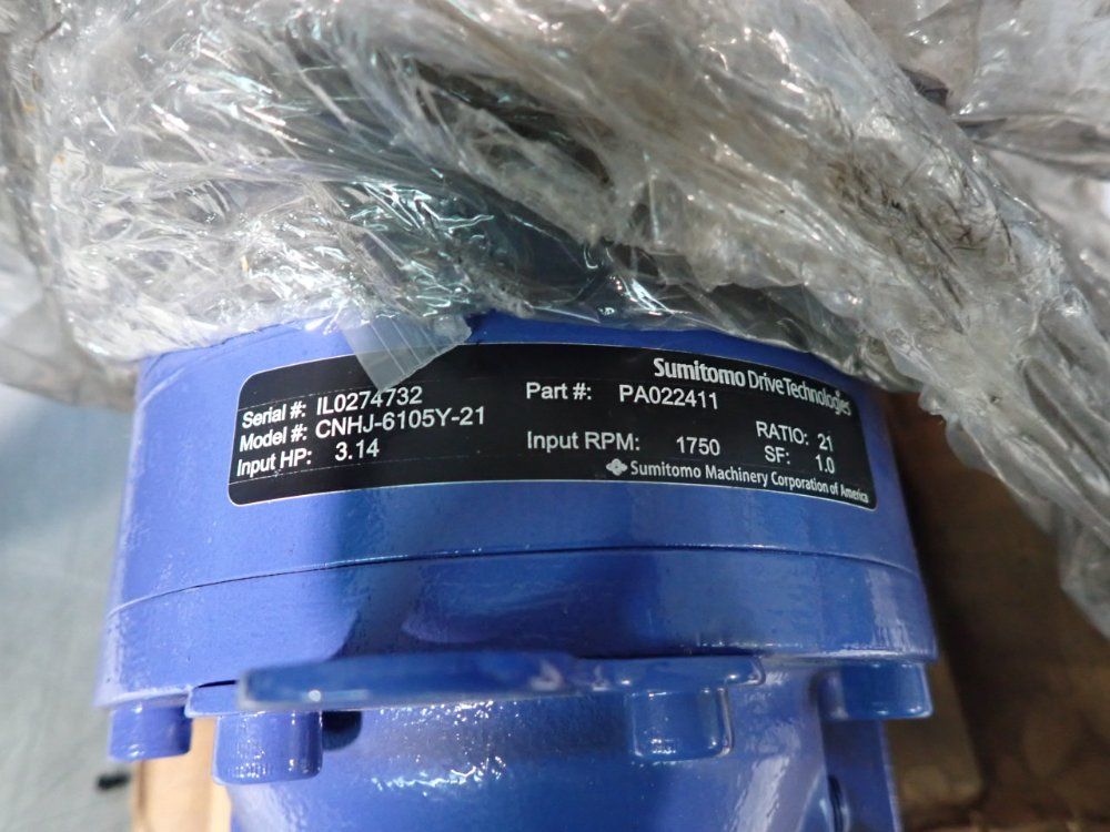 Sumitomo 21 Ratio Gear Reducer - Cnhj-6105y-21