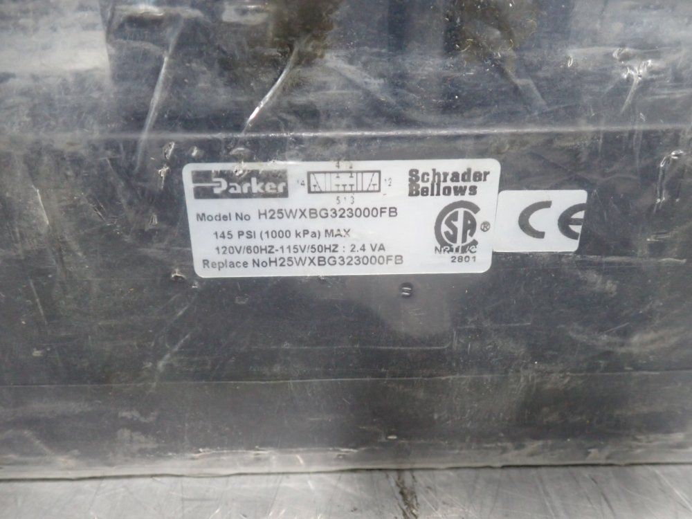 Parker 145 Psi Pneumatic Solenoid Valve - H25wxbg323000fb