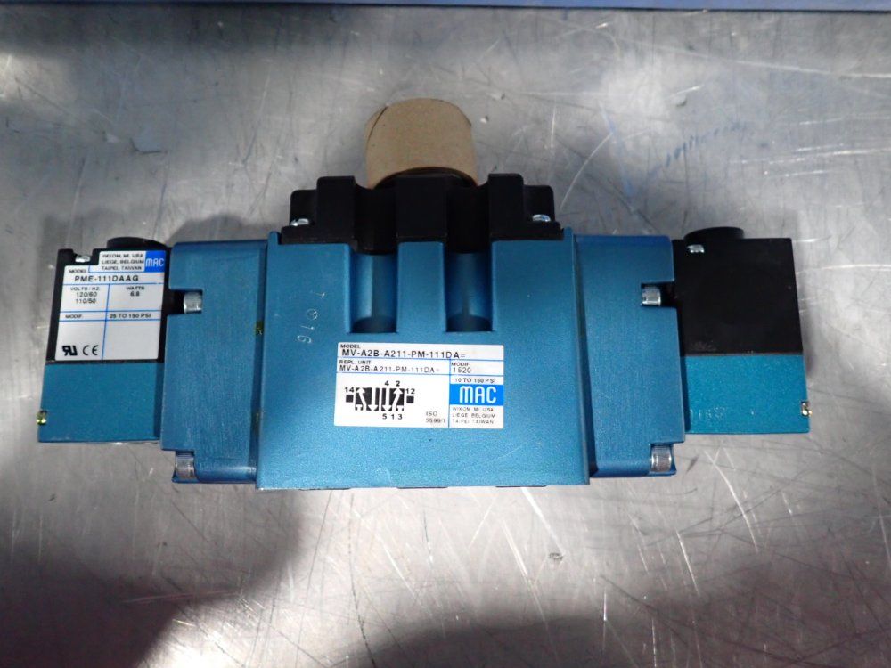 Mac Valves 150 Psi Pneumatic Solenoid Valves - Mv-a2b-a211-pm-111da