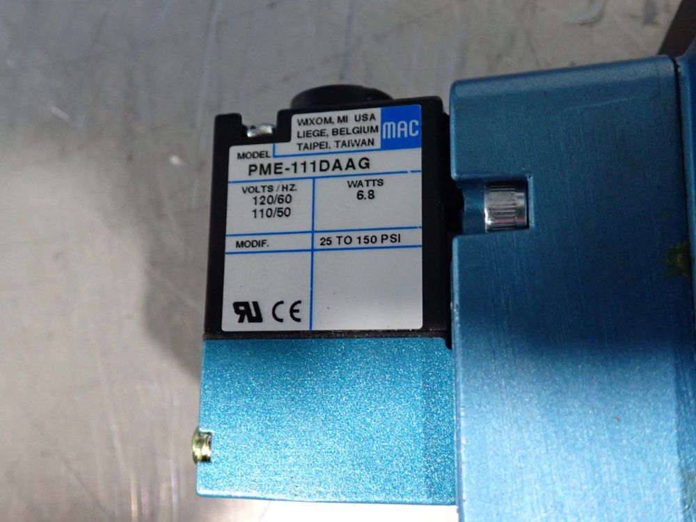 Mac Valves 150 Psi Pneumatic Solenoid Valves - Mv-a2b-a211-pm-111da