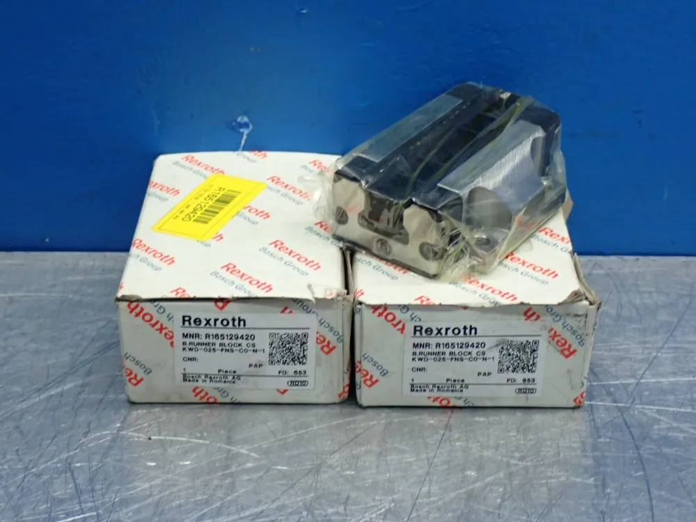 Rexroth Carbon Steel Linear Bearing Block, 2pcs - R165129420