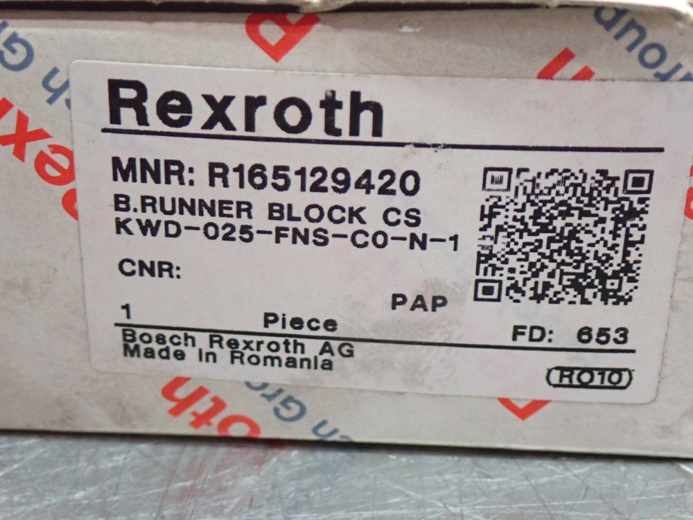 Rexroth Carbon Steel Linear Bearing Block, 2pcs - R165129420