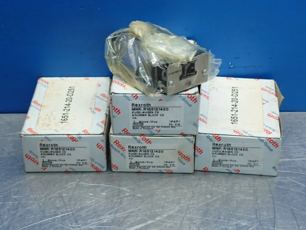 Rexroth Linear Guide Runner Block, 4pcs - R165121420