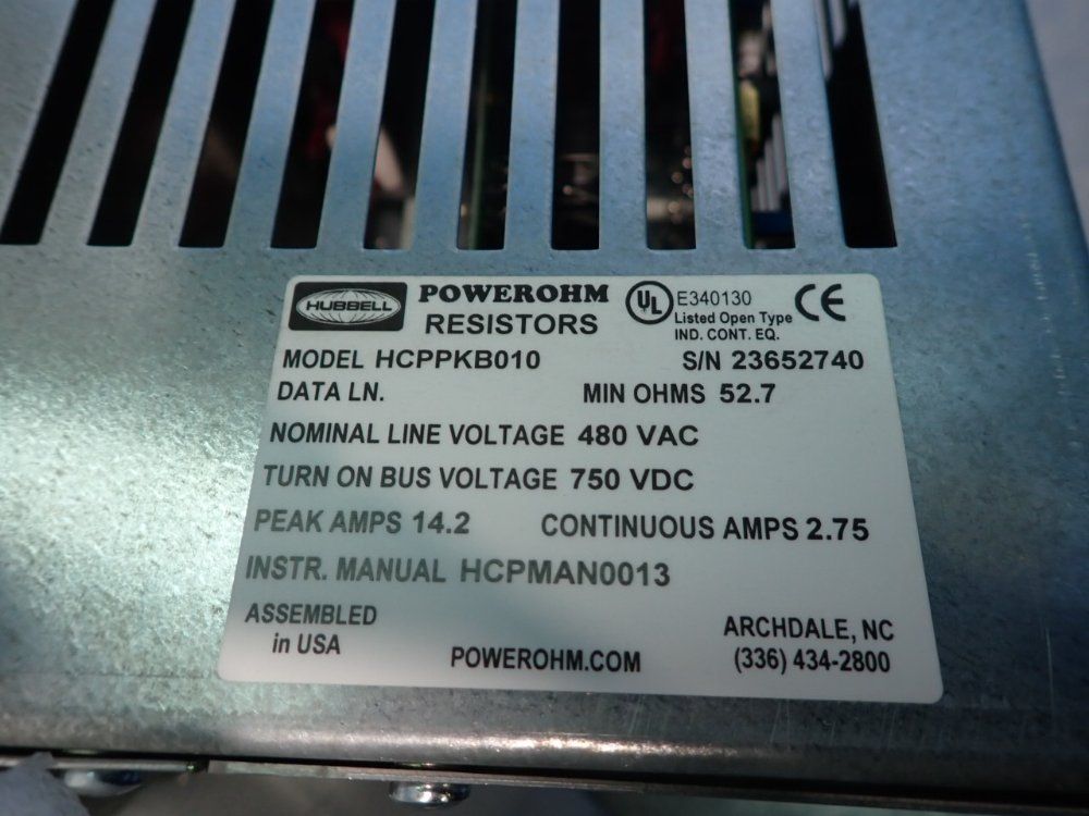 Hubbell Resistor Module - Hcppkb010