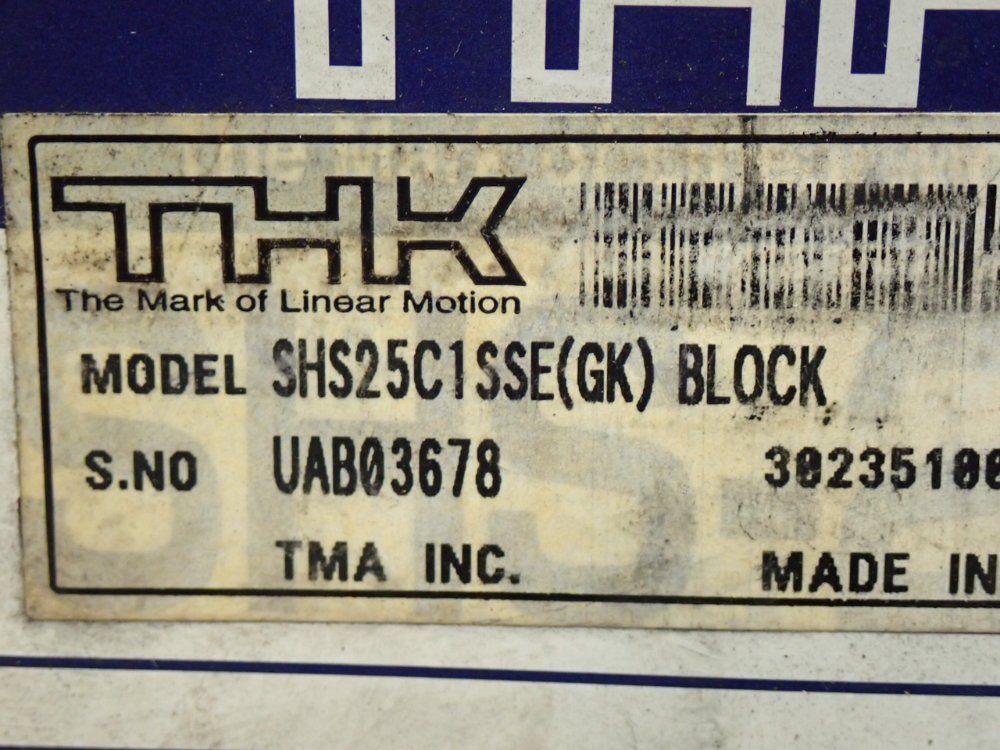 Thk Shs-c Series Linear Guide Caged Ball Carriage - Shs25c1ssegkblock