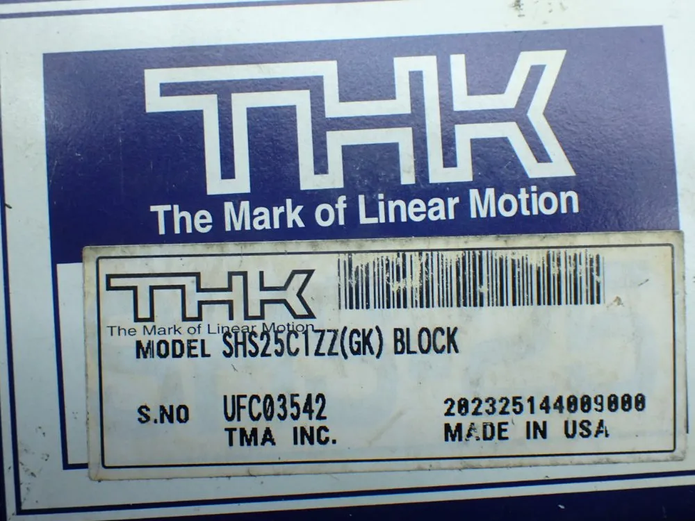 Thk 2 Linear Guide Blocks - Shs25c1zz(gk) Block
