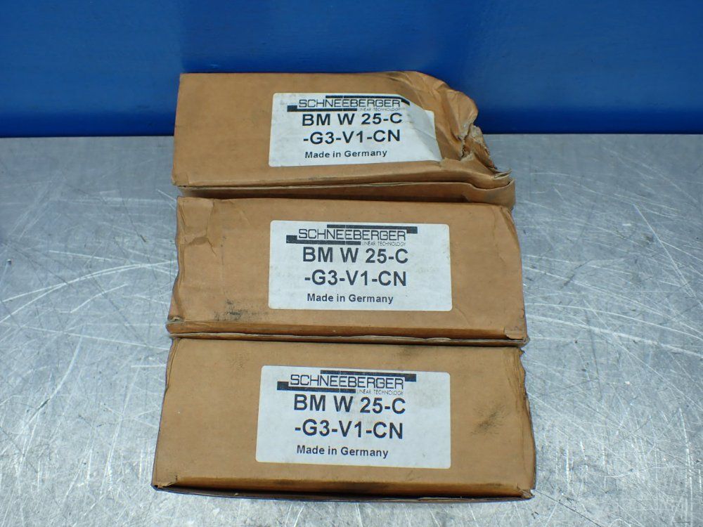Schneeberger Size 25 Linear Roller Carriage - Bm W 25-c-g3-v1-cn