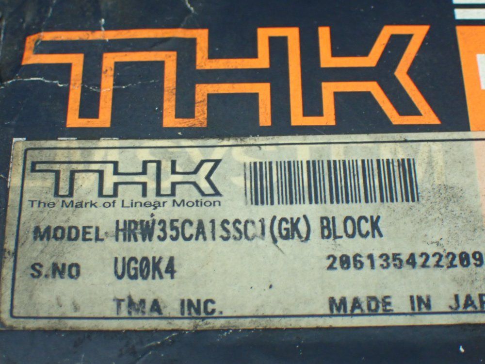 Thk Linear Guide Block - Hrw35ca1ssc1(gk) Block