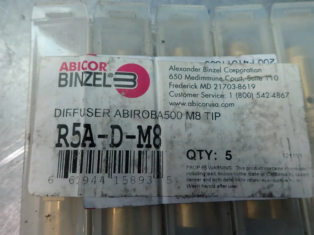 Abicor Binzel Gas Diffusers - R5a-d-m8