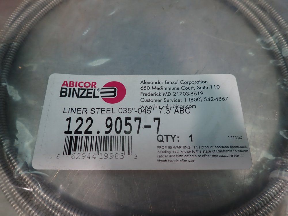 Abicor Binzel Welding Gun Liner - 122.9057-7