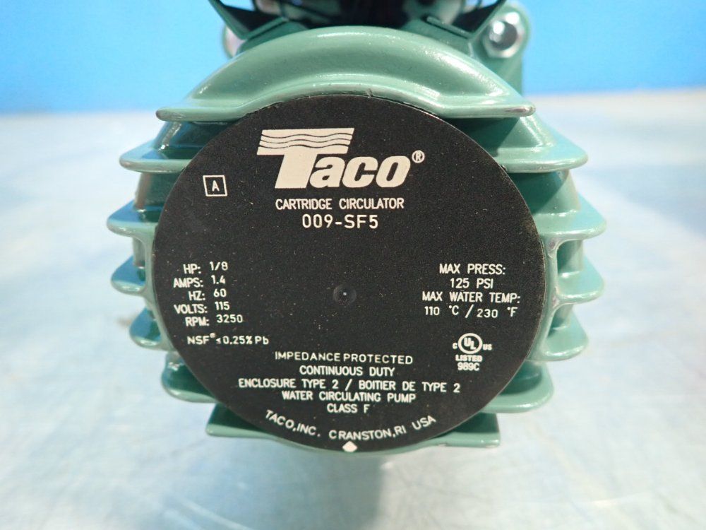 Taco 125 Psi Cartridge Circulator - 009-sf5