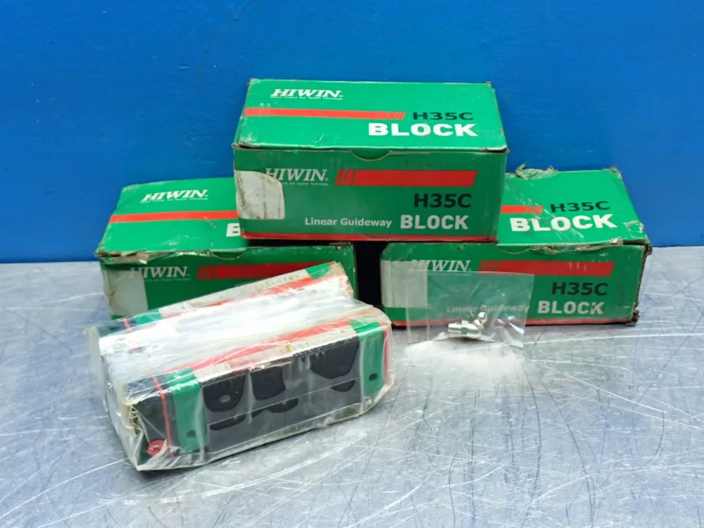 Hiwin Hg/qh-series Square Type Linear Guide Block, 3pcs - Hgh-35-ca-z0-c/e2